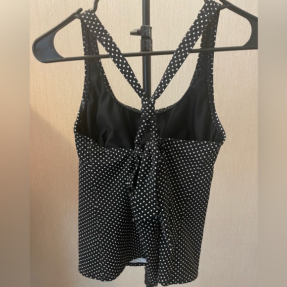 Landsend Bathing Suit Top Size S Polka Dot - Picture 2 of 3